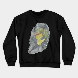 Intergalactic Baby Armadillo In Space Watercolor Crewneck Sweatshirt